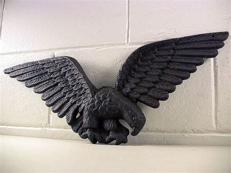 metal eagles on houses|cast iron eagle plaques on houses.